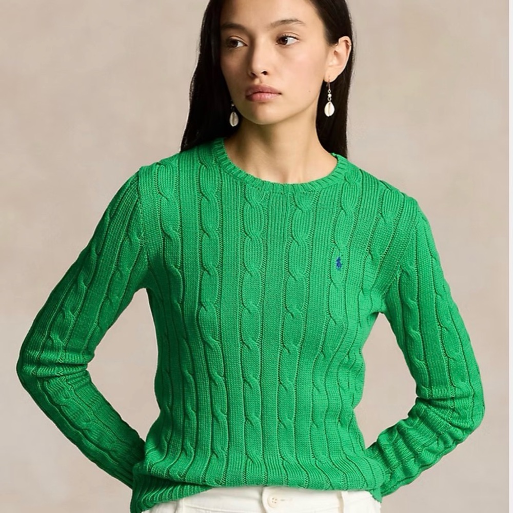 Vintage Ralph Lauren Cable-Knit Crewneck Sweater - Picture 13 of 13